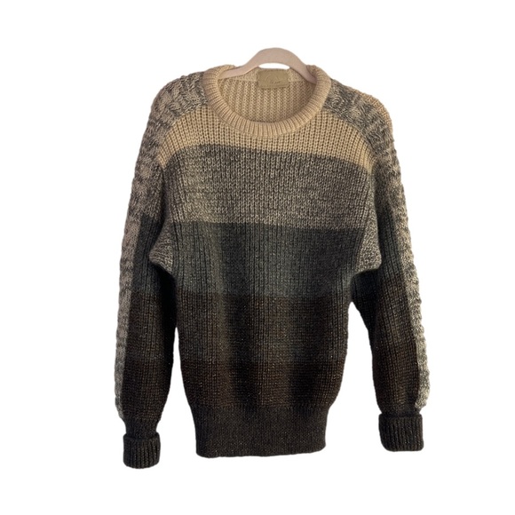 Bogner Sweaters - Vintage Bogner Ski Resort Sweater Mohair and Wool Blend Medium Striped